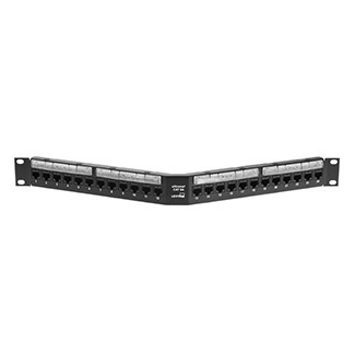 Patch Panel Armado Angulado Extreme Cat. 6a De 24 Ptos P/rack Mca Leviton
