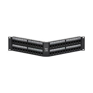 Patch Panel Armado Angulado Extreme Cat. 6a De 48 Ptos P/rack Mca Leviton