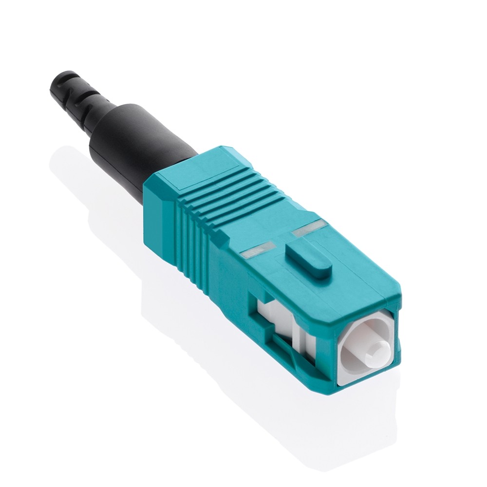 Conector De Fibra Sc Pre-pulido Om3/om4 Aqua Mca Leviton