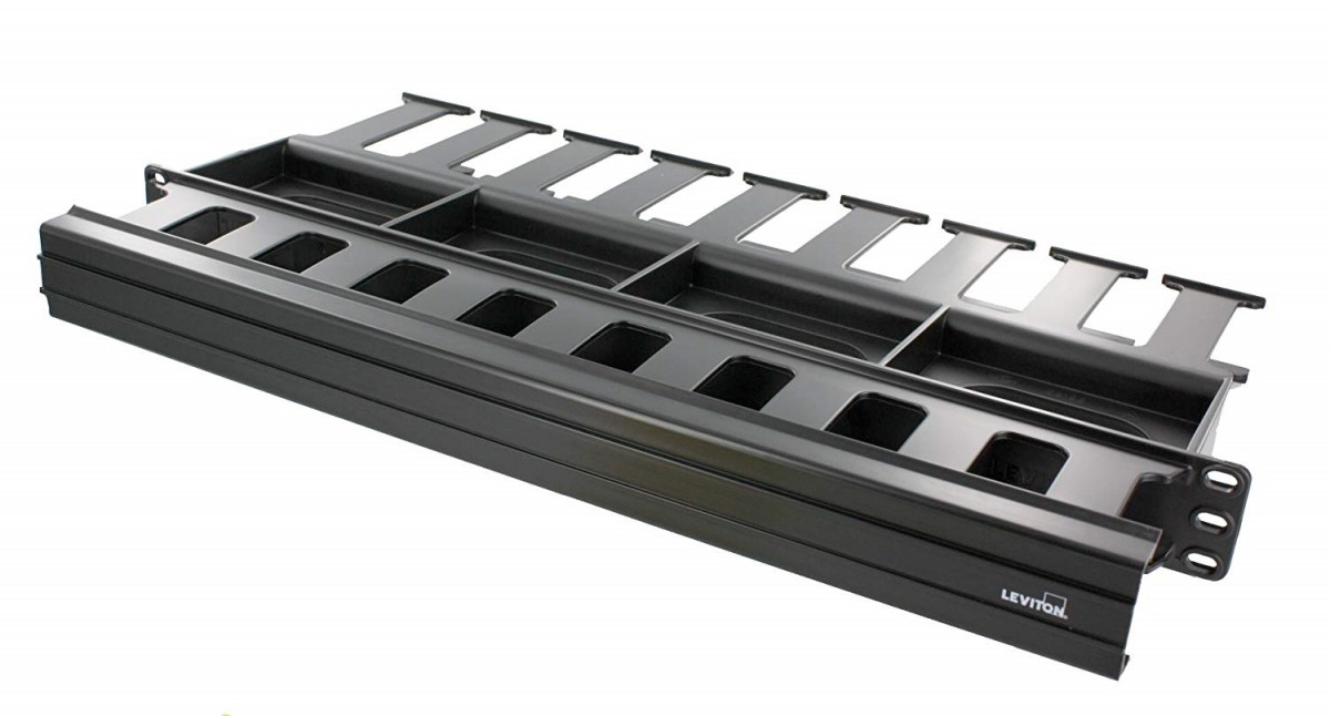 Organizador Horizontal Versiduct Frente Y Atras De 1 U.r Mca Leviton