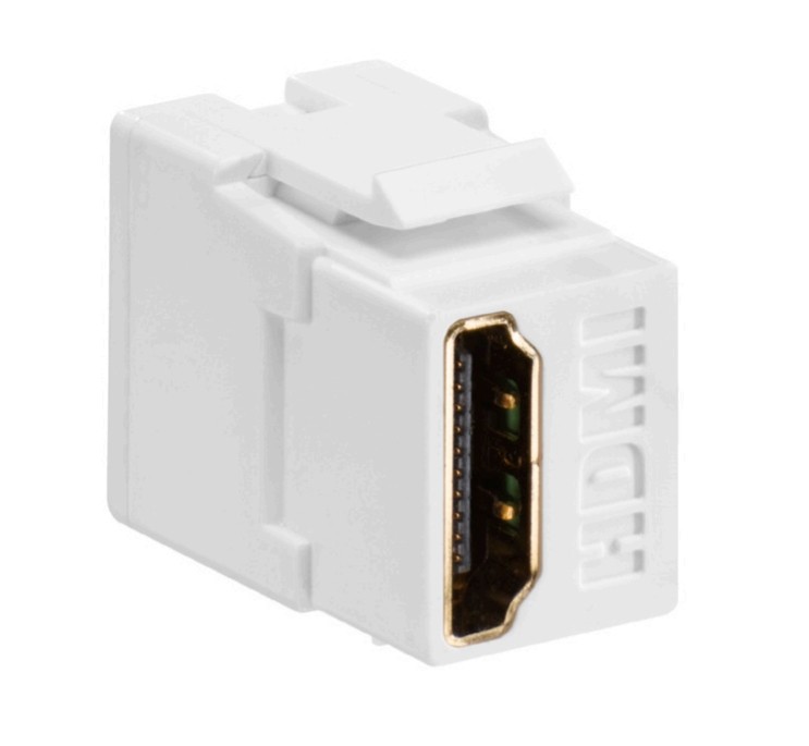 Conector Hdmi (4k) Hembra-hembra Quickport Color Blanco Mca Leviton