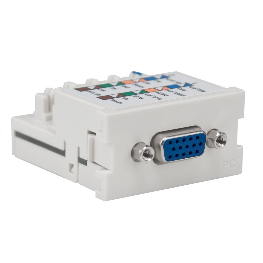 Conector Vga Terminacion-110 Para Mos Color Blanco Mca Leviton