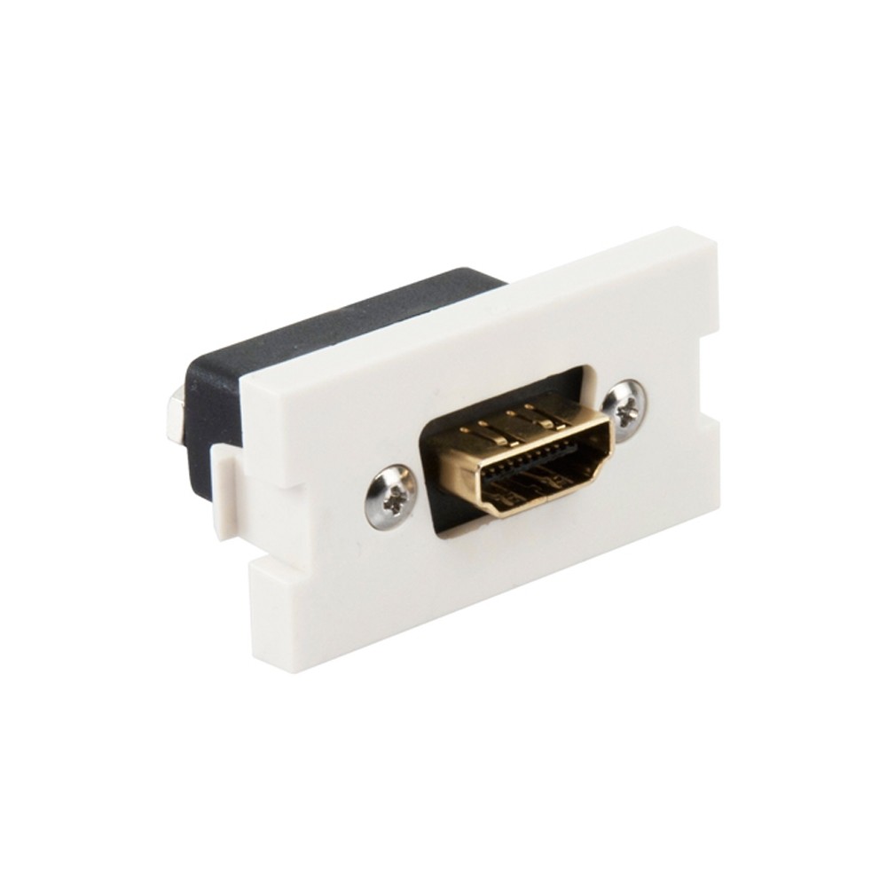 Conector Hdmi (4k) Hembra-hembra Para Mos Color Blanco Mca Leviton
