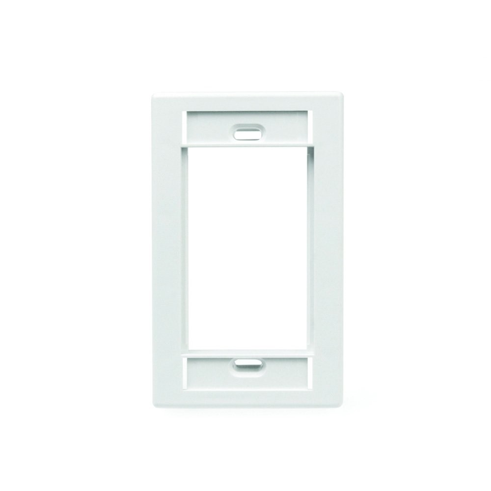 Faceplate Vertical Mos Individual C/identificacion Color Blanco Mca Leviton