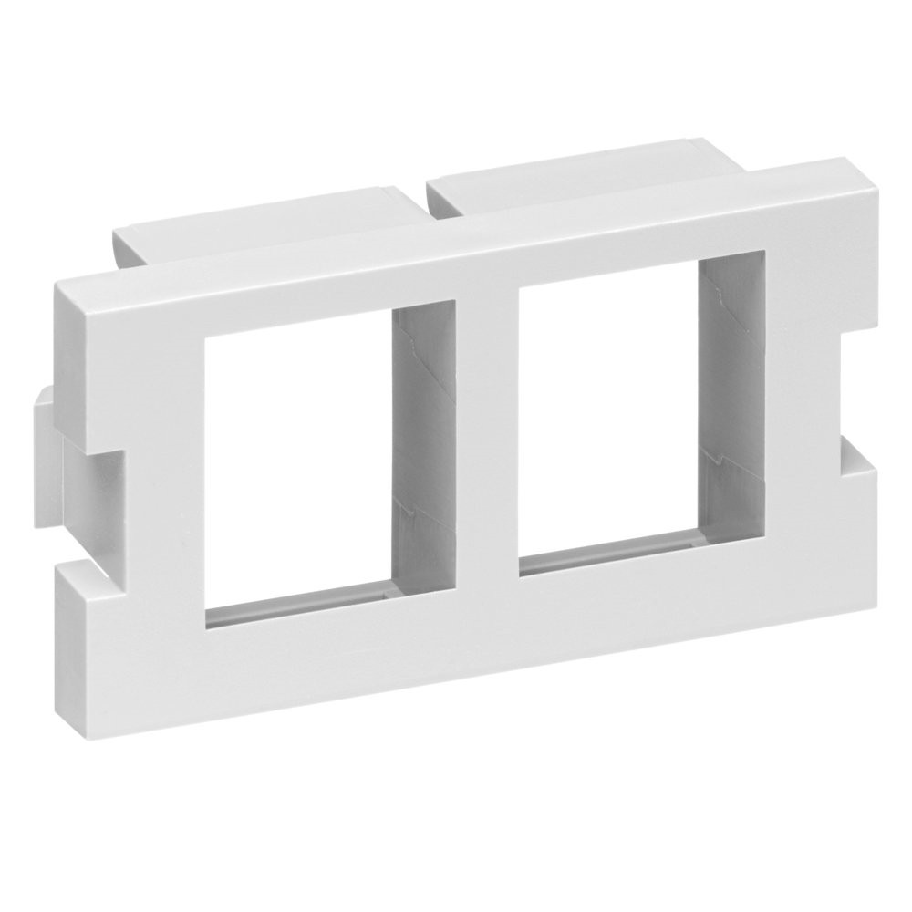 Modulo De 2 Puertos 1 Ua Quickport Para Adaptar A Mos Color Blanco Mca Leviton