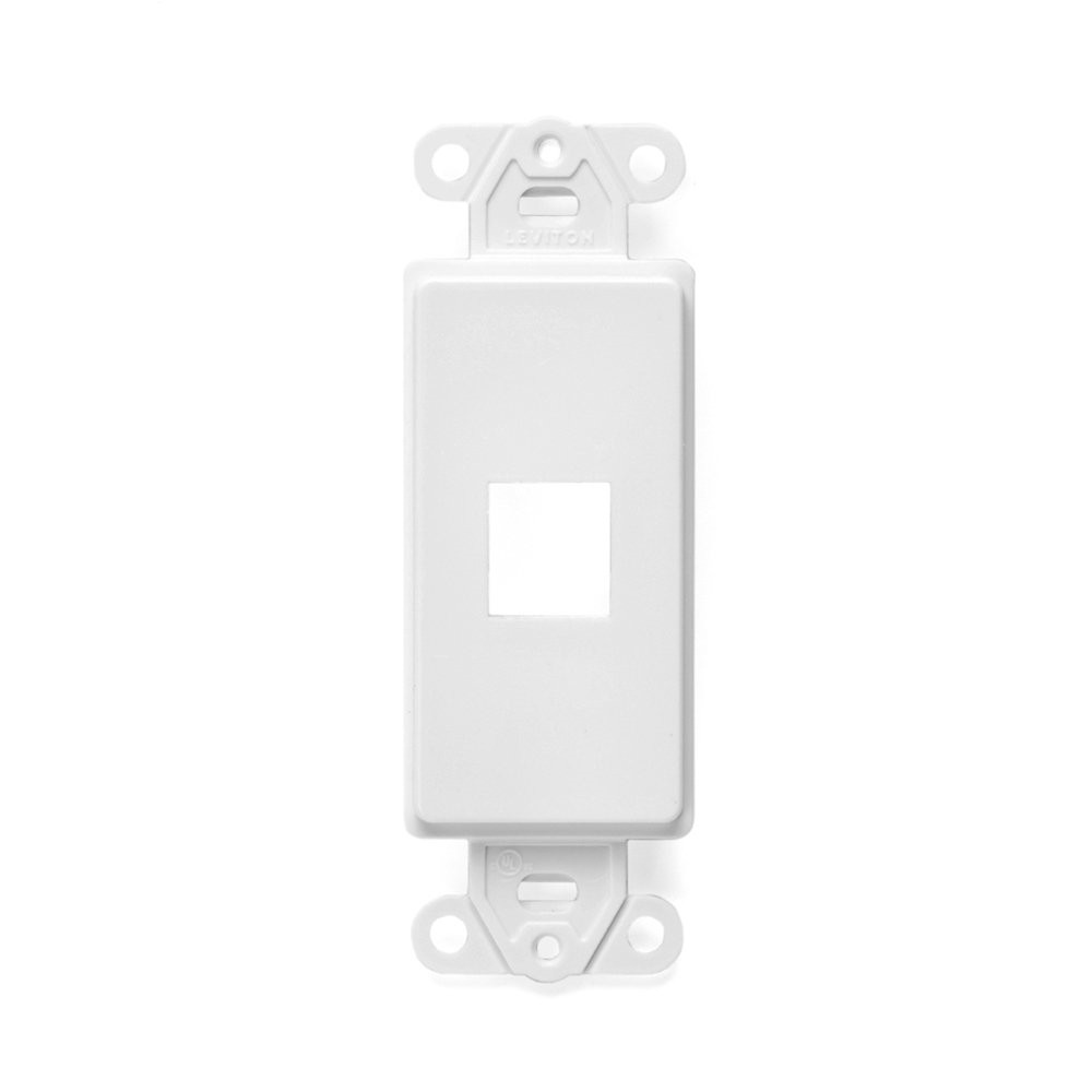 Faceplate Tipo Decora De 1 Salida Color Blanco Mca Leviton