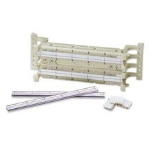 Kit De Regleta 100 Pares Cat 5e. Para Montaje En Pared Incly. 24 Galletas De 4 Pares Mca Leviton