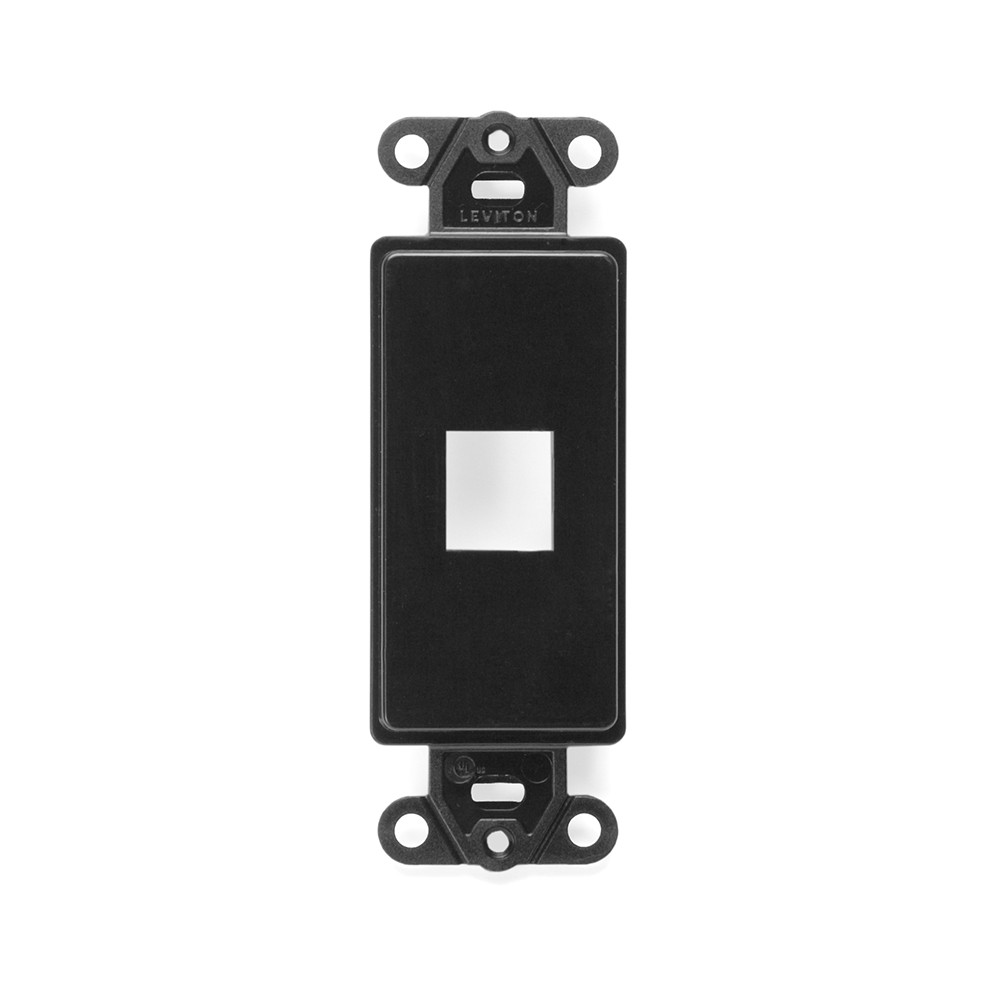 Faceplate Tipo Decora De 1 Salida Color Negro Mca Leviton