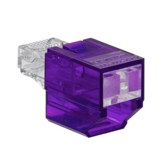 Bloqueador De Puertos Secure Rj Color Morado Pk/12 Pzas