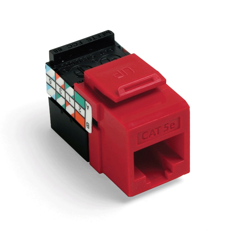 Jack Modular Gigamax Cat. 5e Color Rojo Mca Leviton
