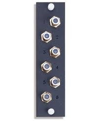 Placa De Montaje Con 6 Conectores F Mca Leviton
