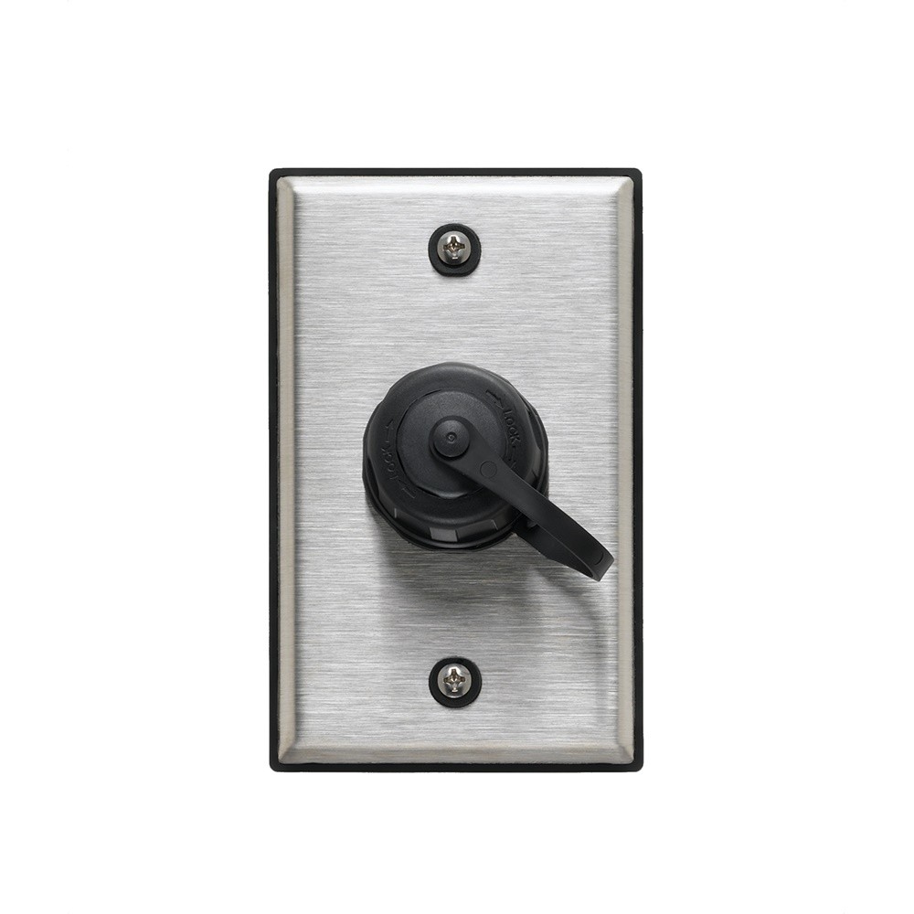 Faceplate Duraport De Acero Inoxidable Quickport De 1 Salida Ip67 Mca Leviton