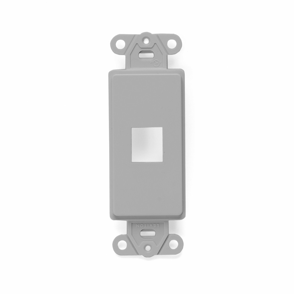 41641-0GY - Faceplate Tipo Decora De 1 Salida Color Gris Mca Leviton