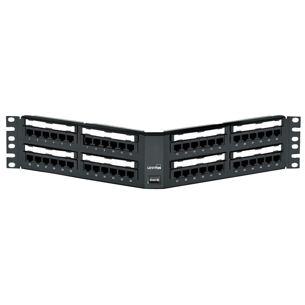 Patch Panel Armado Angulado Extreme Cat. 6 De 48 Ptos P/rack Mca Leviton
