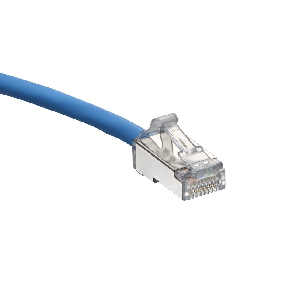 Patch Cord Cat. 6a 28 Awg De 7 Pies Blindado Cm/lszh Color Azul High Flex Mca Leviton