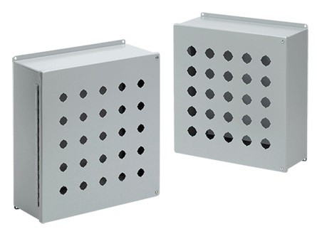 Gabinete De Montaje Para 36 Botoneras 470x445x152mm Nema 12 Color Gris Mca. Hoffman