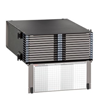 Caja De Fibra Uhdx De 4 U.r Para Hasta 48 Placas Adaptadoras Hdx Mca Leviton