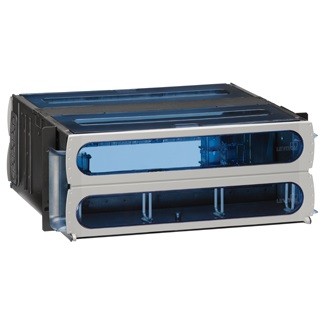 Caja De Fibra Sdx 2000i De 4 U.r Para Hasta 12 Placas Adaptadoras Sdx Mca Leviton