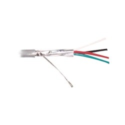 Cable Multiconductor Cmr 4x22 Awg, Blindado+dren Color Gris Rll/ 305 Mts Marca Viakon
