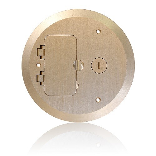 Placa Protectora Con 1 Modulo Abatible Decora + 1 Tapa Datos Acabado Bronce Para (fbbox-gy Y Fblev-gy)  Mca. Leviton