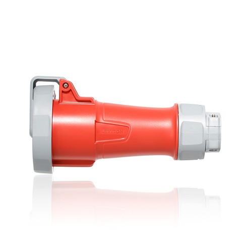 Conector Pin & Sleeve 30a Trifasico 480v 3p4h 7h Ip66/67/68 E Ip69k Serie Lev Color Rojo Mca Leviton