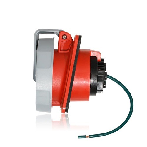 Receptaculo Pin & Sleeve 30a Trifasico 480v 3p4h 7h Ip66/67/68 E Ip69k Serie Lev Color Rojo Mca Leviton