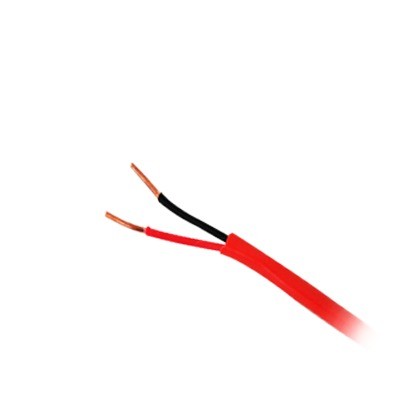 Cable Para Seguridad 1 Par Solido 16 Awg  Color Rojo Fplr Rll/305 Mts Marca Condumex