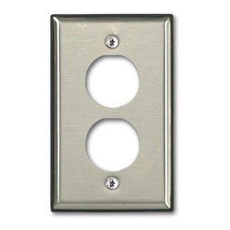 Faceplate Duraport De Acero Inoxidable Quickport De 2 Salidas Mca Leviton