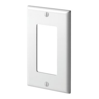 Placa De Nylon Para Receptaculo Decora Color Blanco Mca Leviton