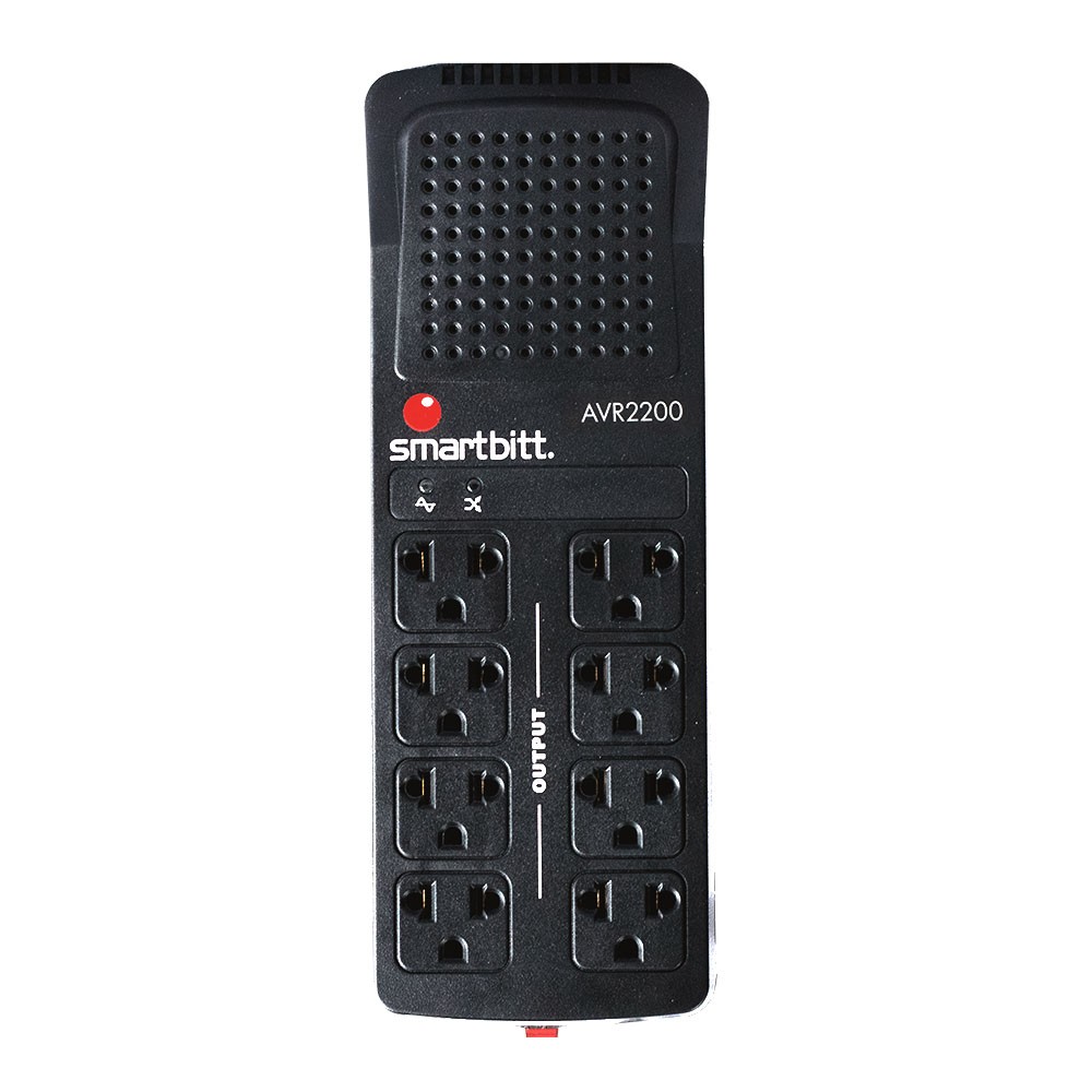 Regulador Electronico De Voltaje 8 Salidas Nema 2200va/1100w  Mca. Smartbitt