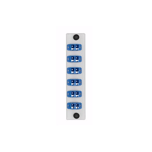 Placa Adaptadora Lgx De 12 Fibras Lc Duplex Os1/os2 Zirconia Azul Mca Leviton