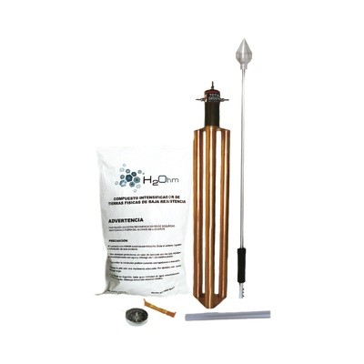 Kit De Tierra 70a: Electrodo Y Saco De H2ohm