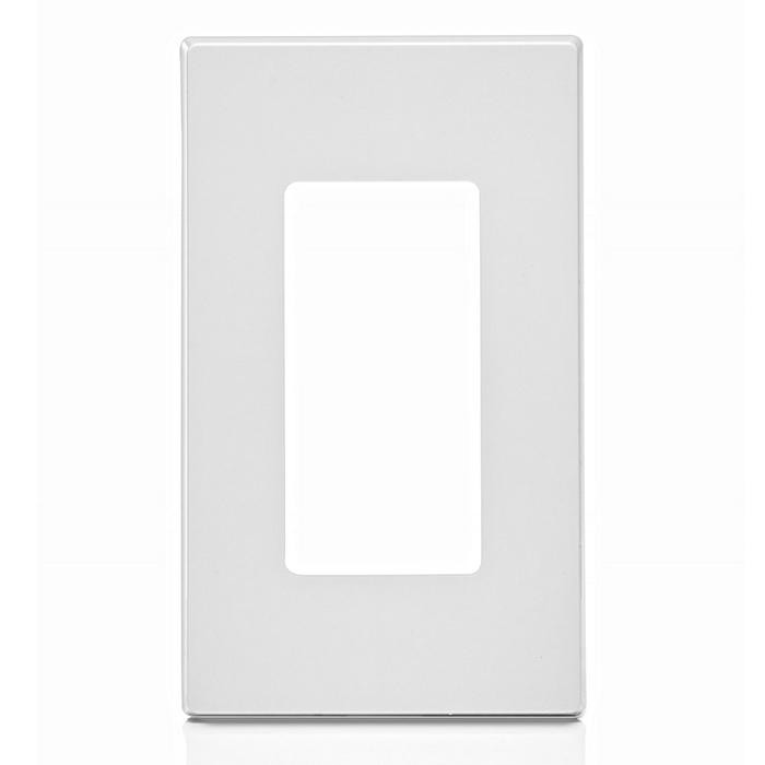 Placa De Nylon S/tornillos Para Receptaculo Decora Color Blanco Mca Leviton