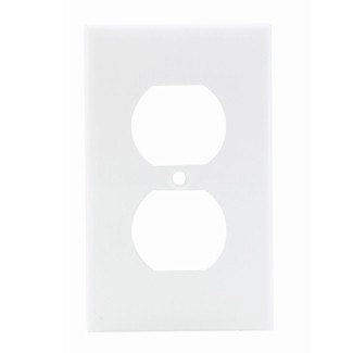 Placa De Nylon Para Receptaculo Duplex Color Blanco Mca Leviton