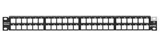 Patch Panel Modular Blindado Quickport De 48 Ptos Alta Densidad (1 U.r) Para Montar En Rack Mca Leviton