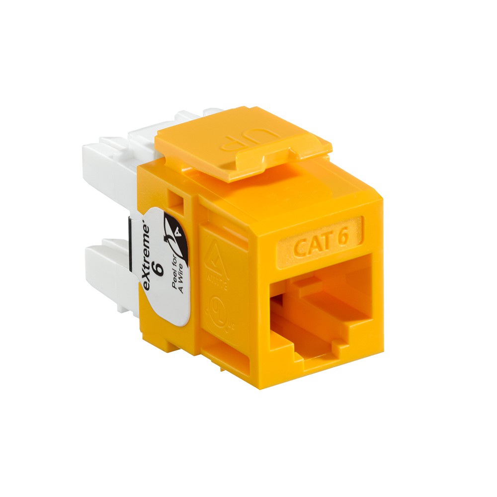Jack Modular Extreme Cat. 6a Color Amarillo Mca Leviton