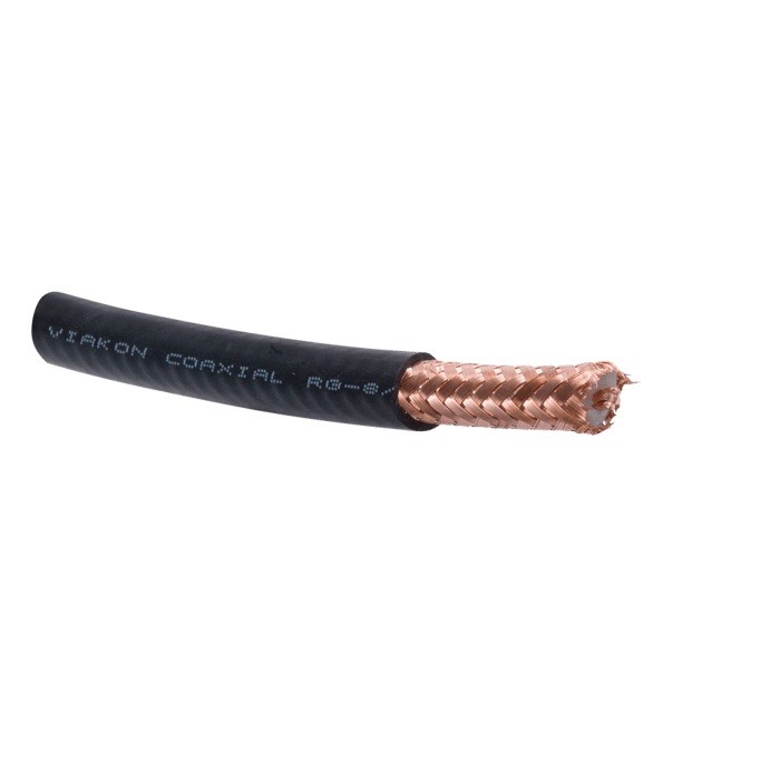 Cable Coaxial Rg8, Malla 97% De Cobre 11 Awg, Rll/305 Mts Marca Viakon