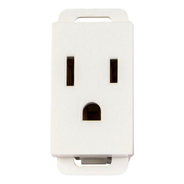 Receptaculo Stalo & Kristalo 1 Modulo  1/3 Blanco 15a 127/250v Mca Leviton