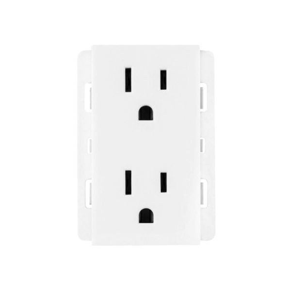 Receptaculo Stalo & Kristalo Duplex  Blanco 3/3 15a 127/250v Mca Leviton